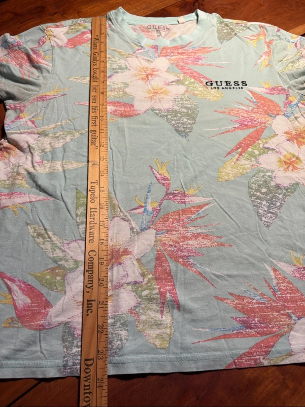 Guess Los Angeles Men's M Floral Tropical Bird of Paradise Print T-Shirt - Picture 6 of 11